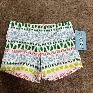 Fleo Womens Shorts Christmas Small
